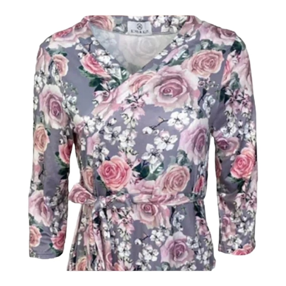 Large NWT Kins and Kay Luxurious Floral Robe